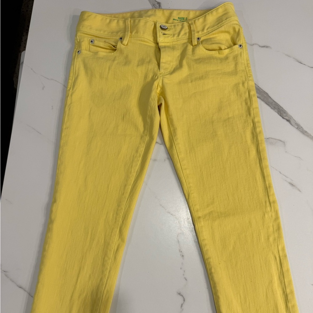Lilly Pulitzer Yellow Straight Jeans